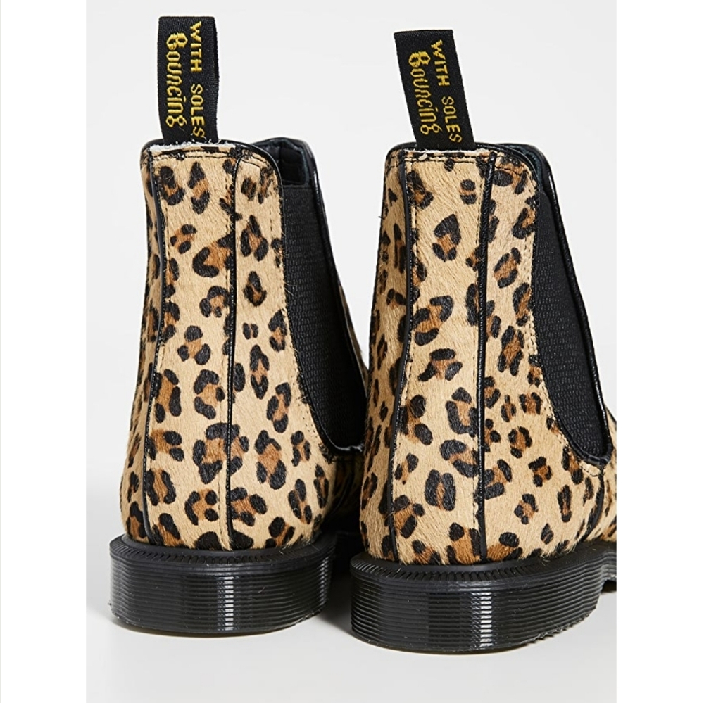 Dr. Martens Hair-On Leopard Print Chelsea Boots - Picture 5 of 6